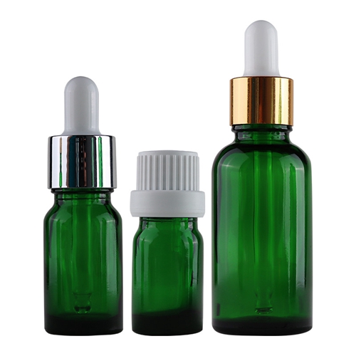 green essential oil vials green essence oil bottles vials 01